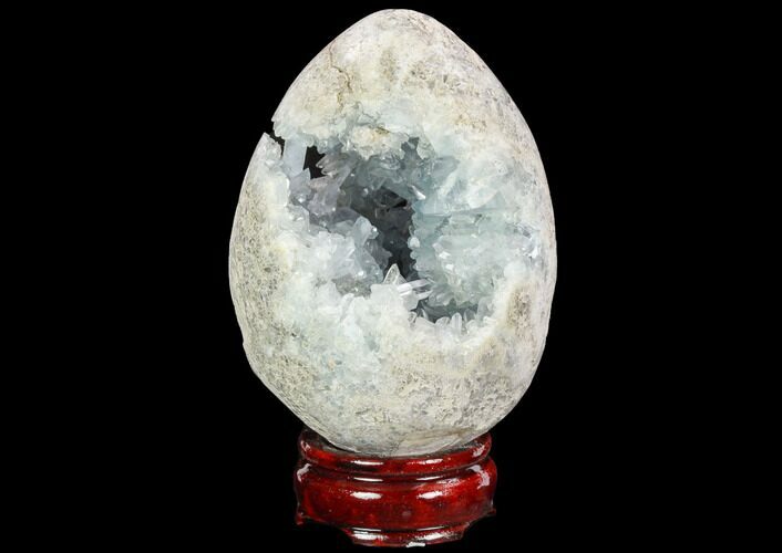 Crystal Filled, Celestine (Celestite) Egg #124698